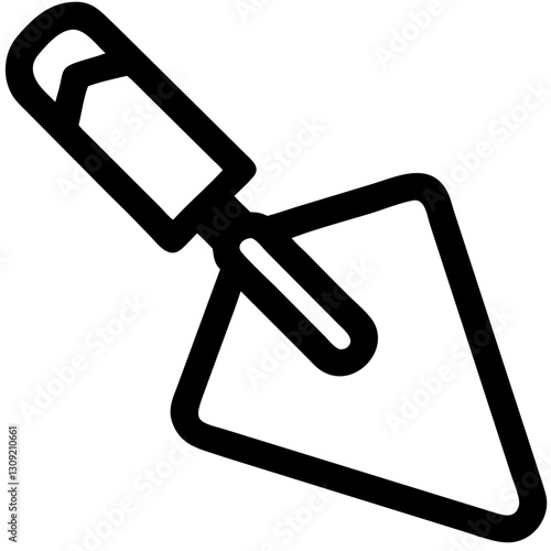 Construction Trowel Vector for DIY Projects and Building Design