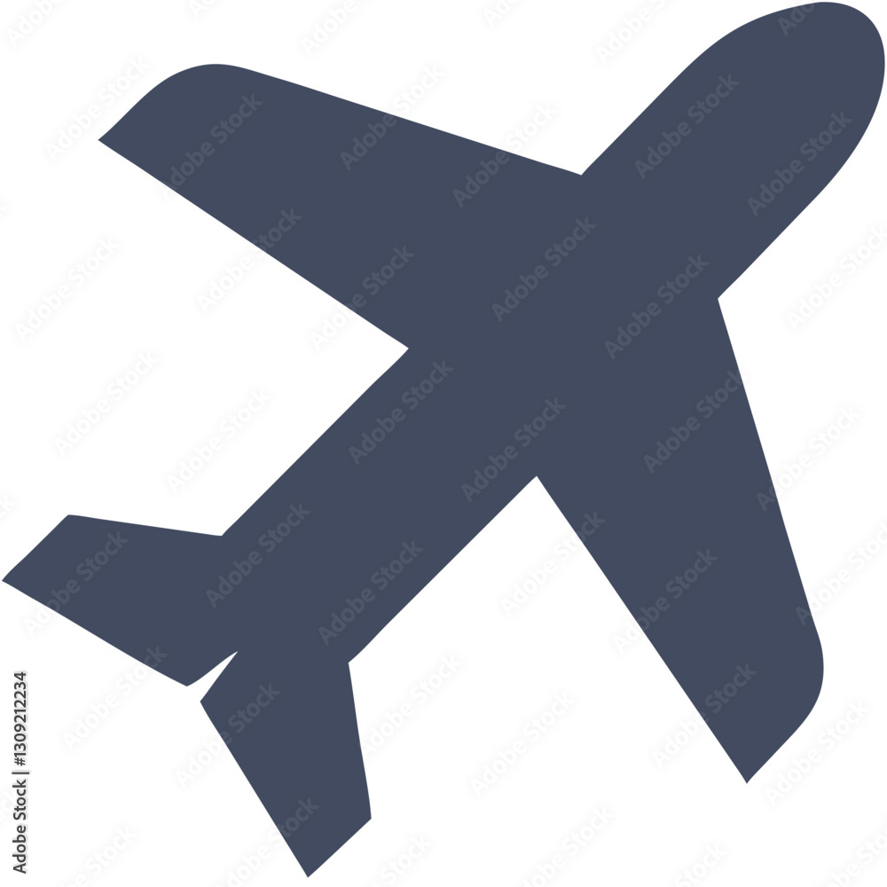 Airplane Silhouette Vector for Travel and Aviation Design Projects Airplane Silhouette Vector for Travel and Aviation Design Projects