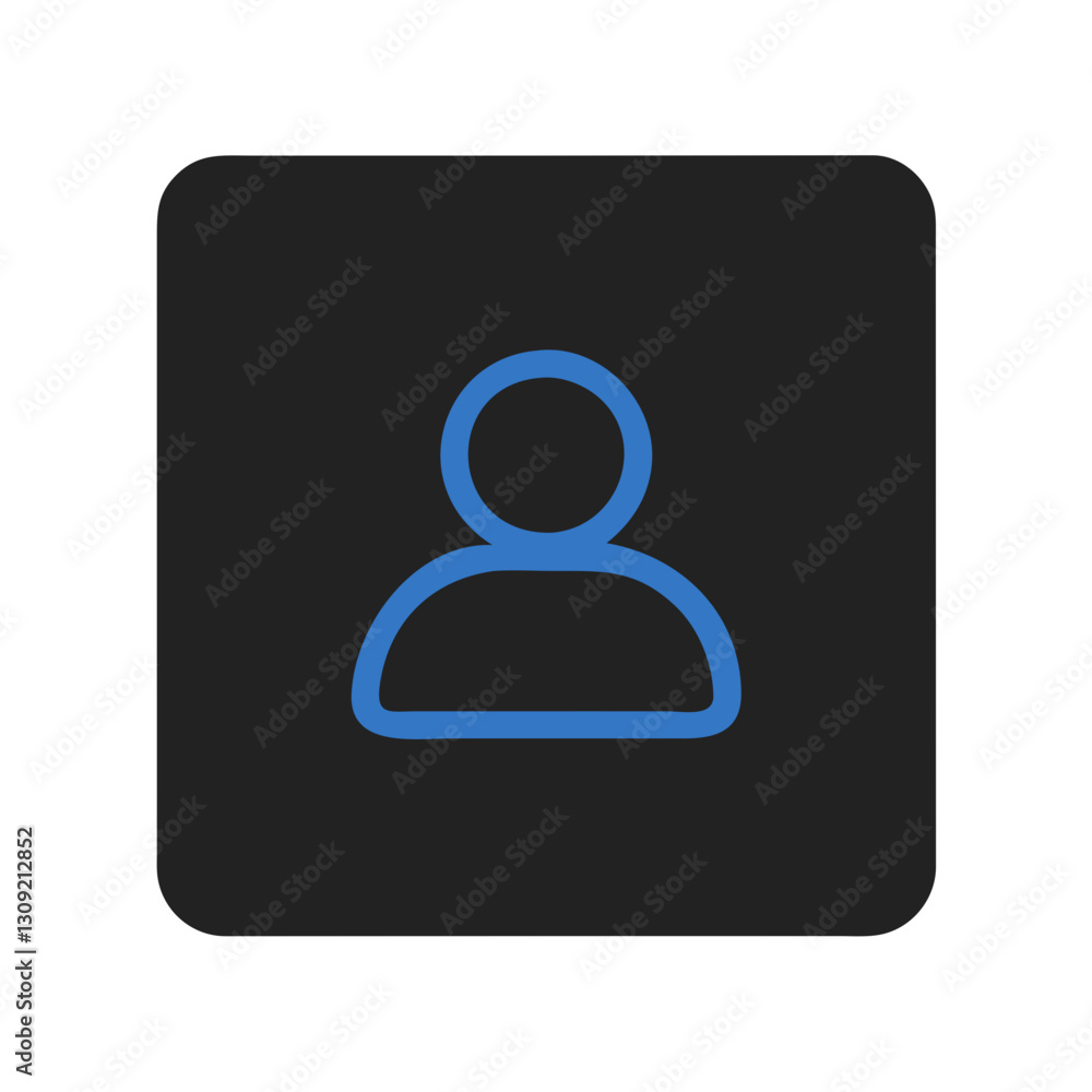 Blue User Profile Vector Minimalist Design for Web and App Interfaces Blue User Profile Vector Minimalist Design for Web and App Interfaces