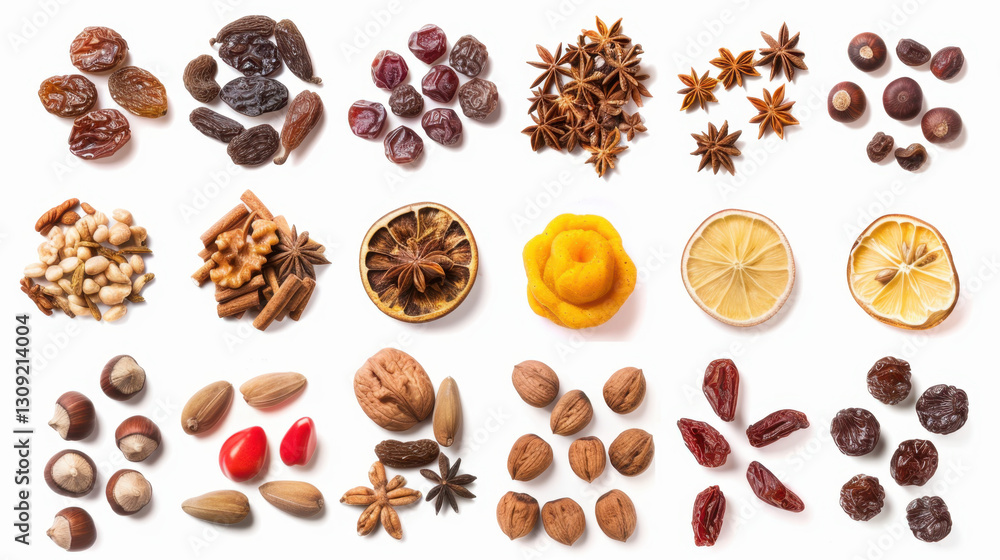 Obraz premium nuts and dried fruits