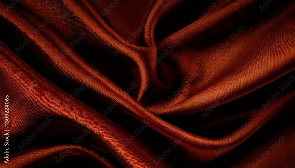 Fototapeta premium Smooth elegant brown silk or satin luxury cloth texture background