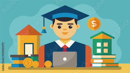At a trade school students may be able to start earning a steady income sooner allowing them to support themselves and potentially avoid taking out. Vector illustration