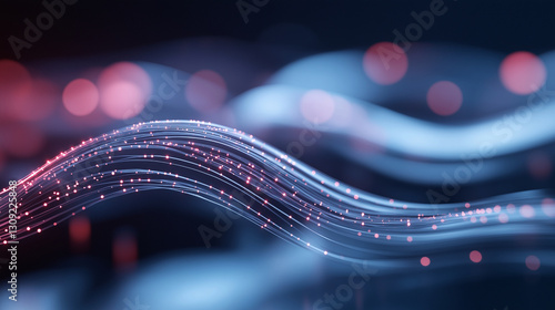 Futuristic connected web technology, digital IT network connection abstract background