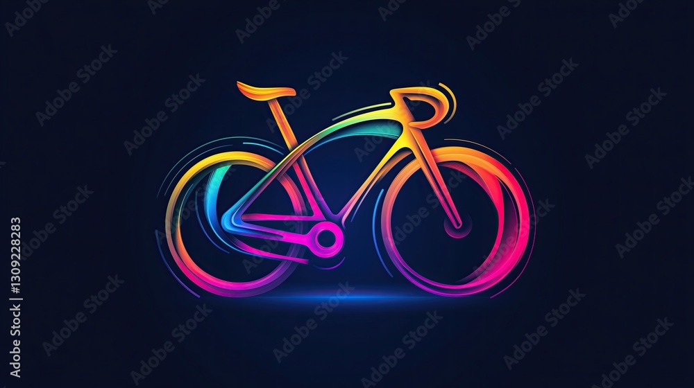 Fototapeta premium Cycling Enthusiast Logo