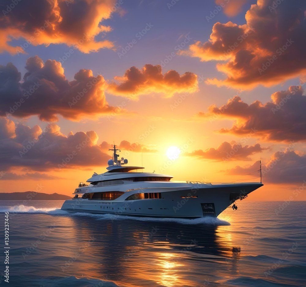 Illustration of sailboat yaht in ocean. Illustration of sailboat yaht in ocean.