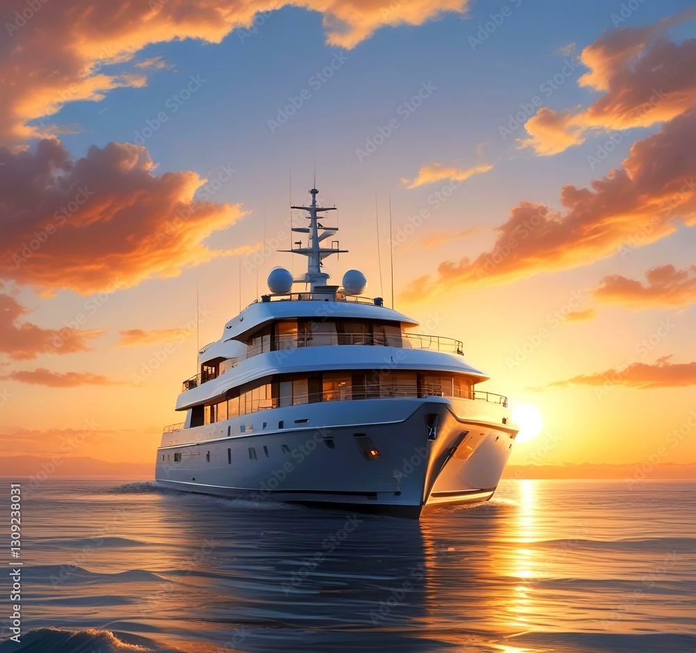 Illustration of sailboat yaht in ocean. Illustration of sailboat yaht in ocean.