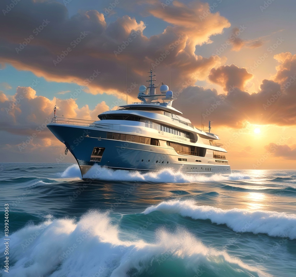 Illustration of sailboat yaht in ocean. Illustration of sailboat yaht in ocean.