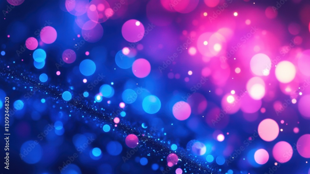 Dynamic neon-lit heart bokeh with shimmering light effects in deep blue and glowing magenta. Dynamic neon-lit heart bokeh with shimmering light effects in deep blue and glowing magenta.