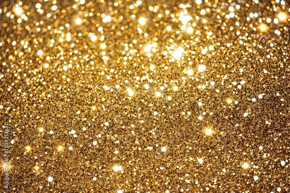 A textured background showing many sparkling golden colored particles A textured background showing many sparkling golden colored particles