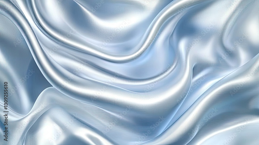 A luxurious satin fabric-inspired abstract background with smooth flowing silver waves and soft light reflections. A luxurious satin fabric-inspired abstract background with smooth flowing silver waves and soft light reflections.