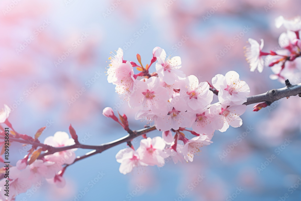 sakura flowers on nature background. sakura flowers on nature background.