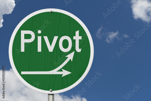 Obraz na płótnie Pivot this way highway sign w salonie