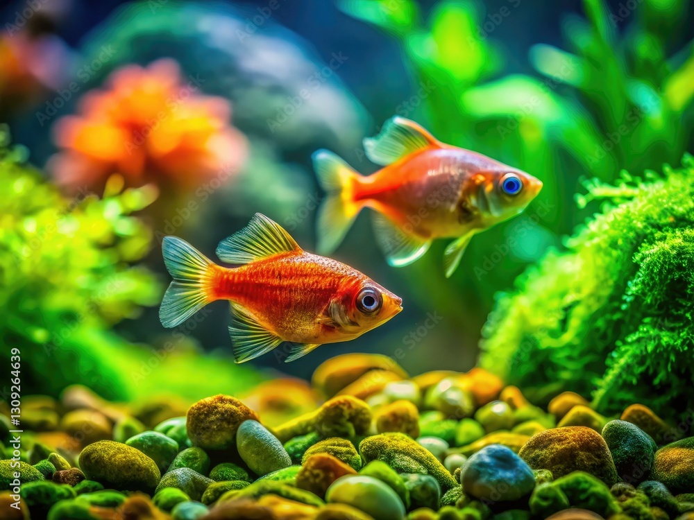 Macro lens reveals hidden beauty: miniature fish, algae blooms, and rock textures in exquisite detail. Macro lens reveals hidden beauty: miniature fish, algae blooms, and rock textures in exquisite detail.