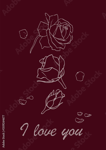 Lovely, minimalistic greeting card: 