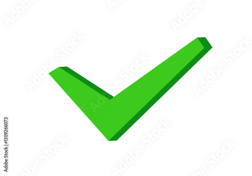 A bold green checkmark symbol representing success, completion, or confirmation.
