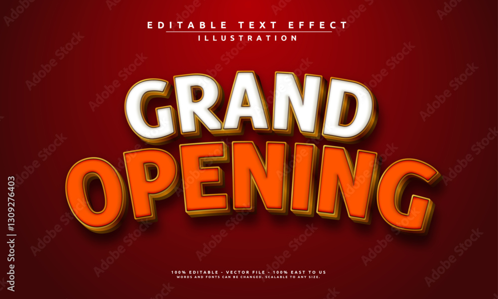 editable text effect with a bold 'Grand Opening' theme. Elegant, eye-catching, and easy to customize for banners, posters, and more. editable text effect with a bold 'Grand Opening' theme. Elegant, eye-catching, and easy to customize for banners, posters, and more.