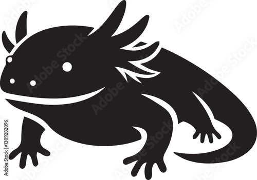axolotl clip art vector, axolotl silhouette vector, axolotl vector illustration, axolotl logo vector, axolotl vector icon, axolotl silhouette vector isolated on white background full body