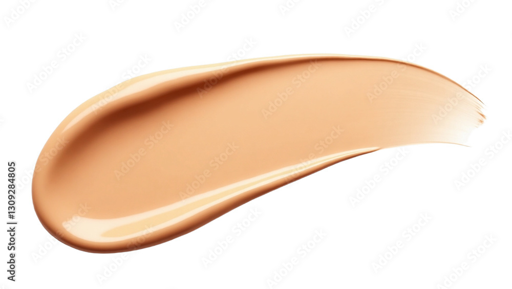 Luxurious tan foundation smear, a creamy texture closeup for beauty concept Luxurious tan foundation smear, a creamy texture closeup for beauty concept