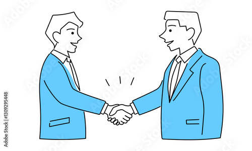 握手をするビジネスマン