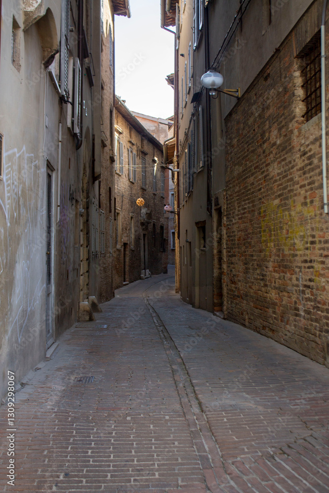 Fototapeta premium view of the citi of Urbino in Italy