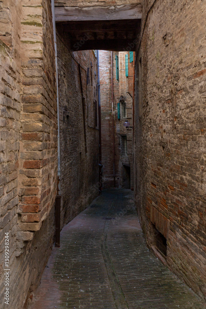 Fototapeta premium view of the city of Urbino in Italy