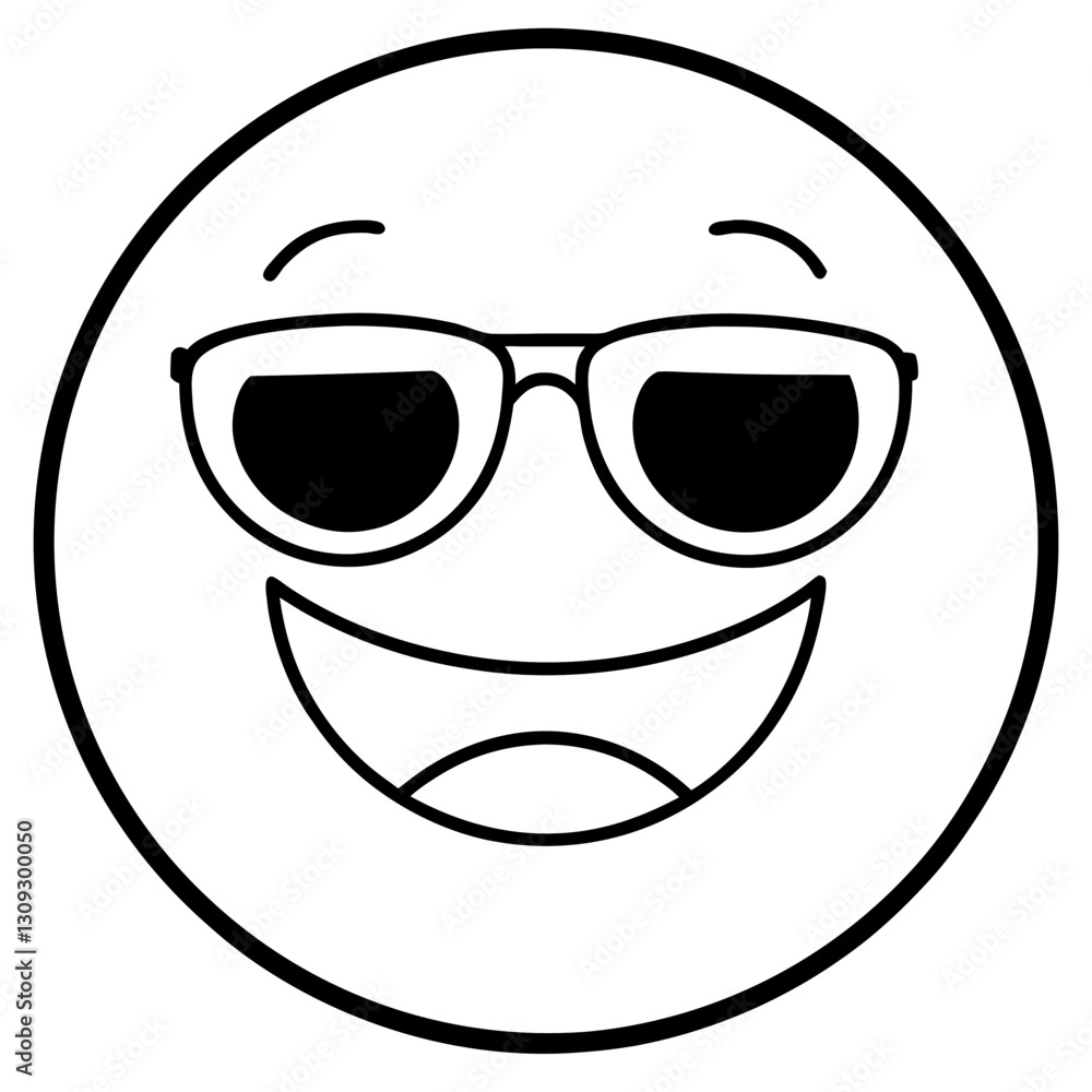 vector illustration of funny cartoon face vector illustration of funny cartoon face