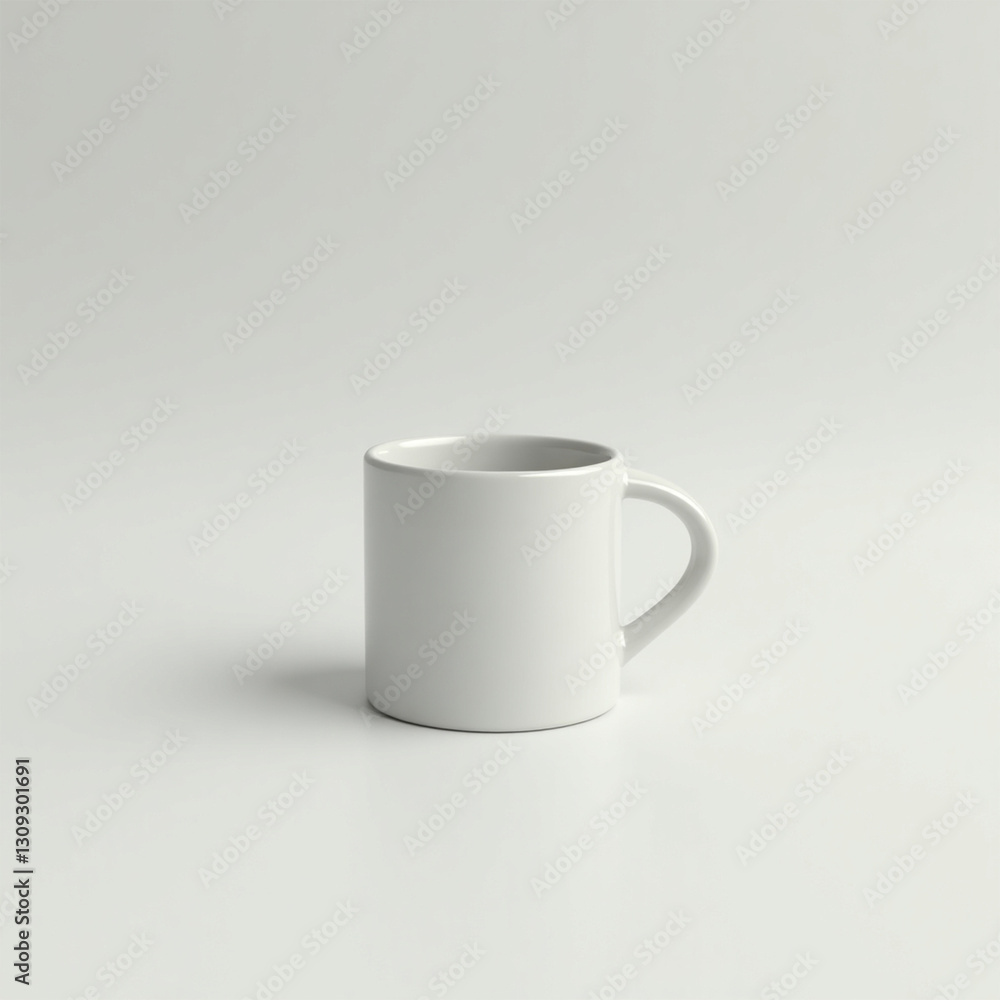 Fototapeta premium Coffee mug with plain bacground and space for writing