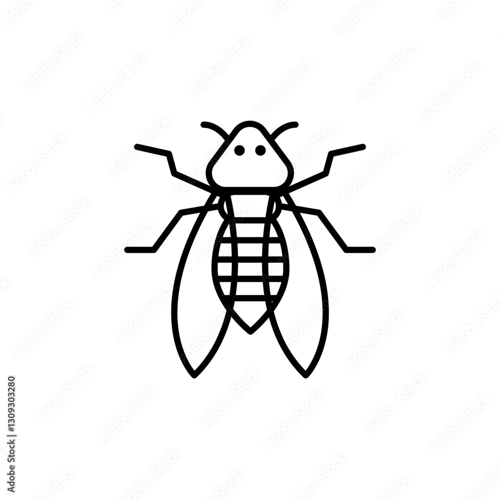 Cicada line icon Cicada line icon