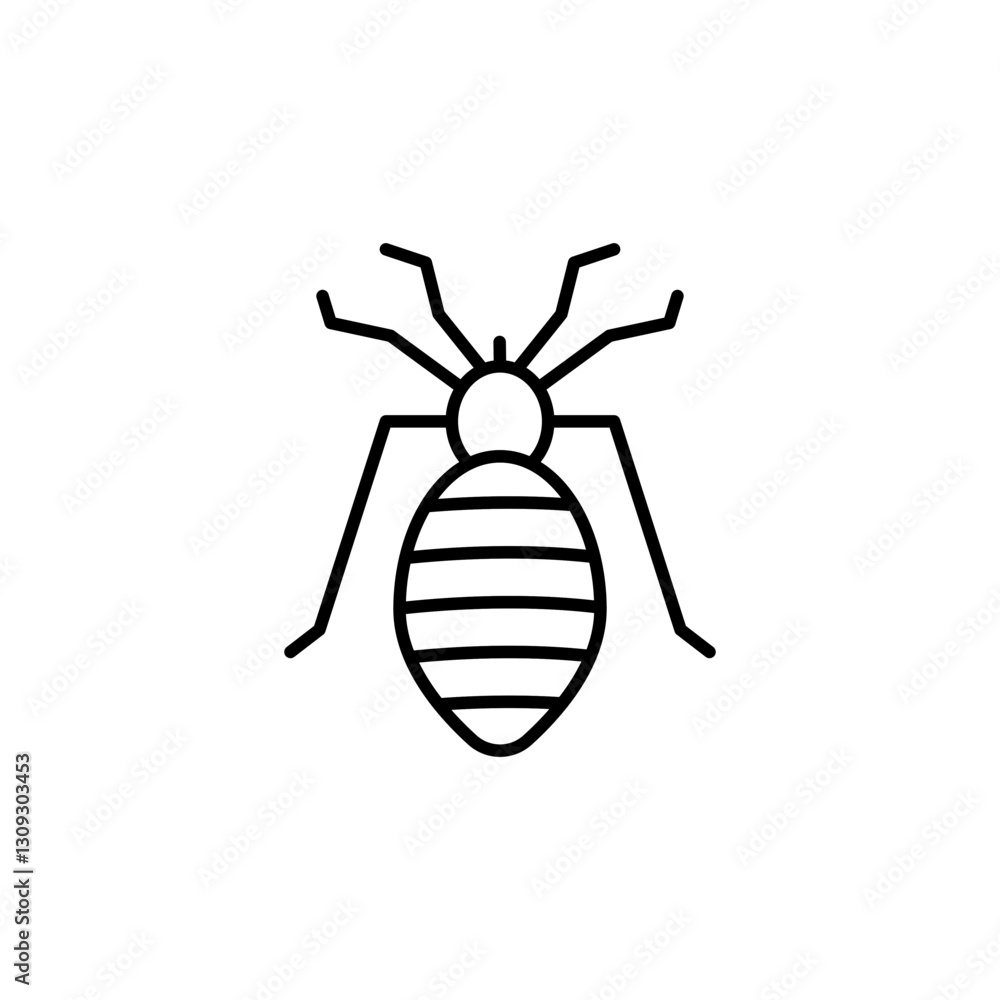Flea line icon Flea line icon