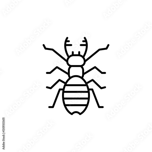 Beetle Dear line icon