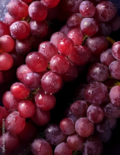 Wallpaper Mural Fotografía profesional, de uvas rojas, realizando un fondo de pantalla, de un patron de uvas perfectamente alineadas, realista, 4k Torontodigital.ca