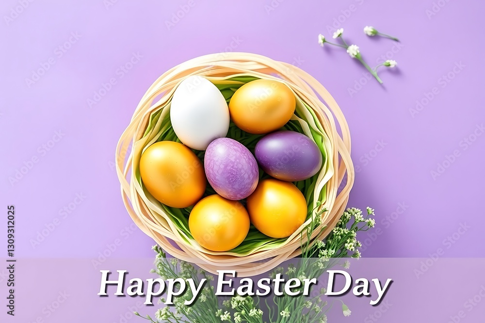 Happy Easter day design. Happy Easter day design.