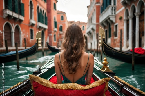 Enjoying a serene gondola ride through the canals of Venice, surrounded by historic architecture and charming reflections