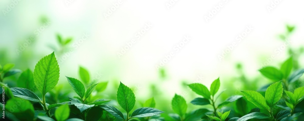 Leafy greens isolated on white background with soft focus effect, plants, greenery, Leafy greens isolated on white background with soft focus effect, plants, greenery,