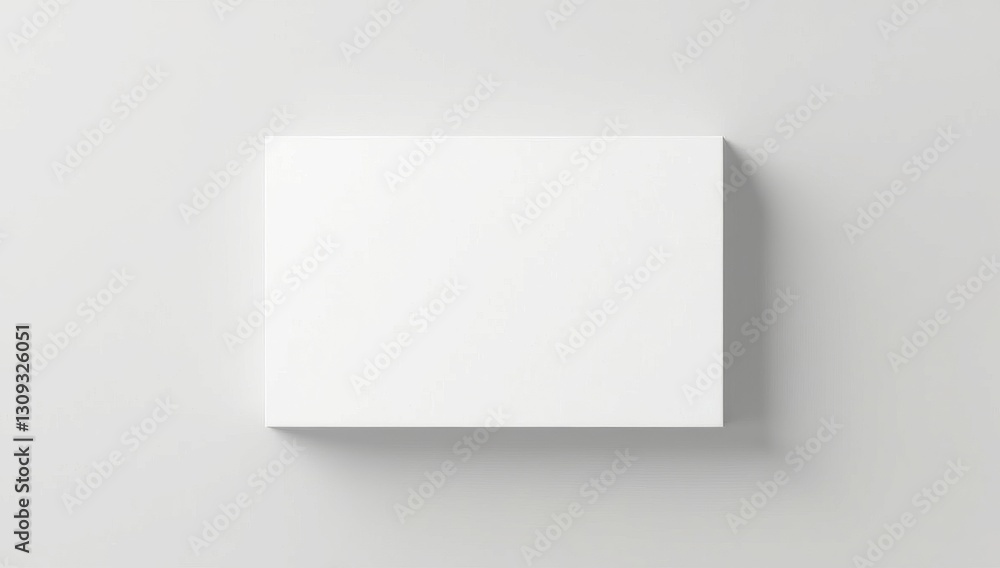 White Minimal Business Card Mockup White Minimal Business Card Mockup