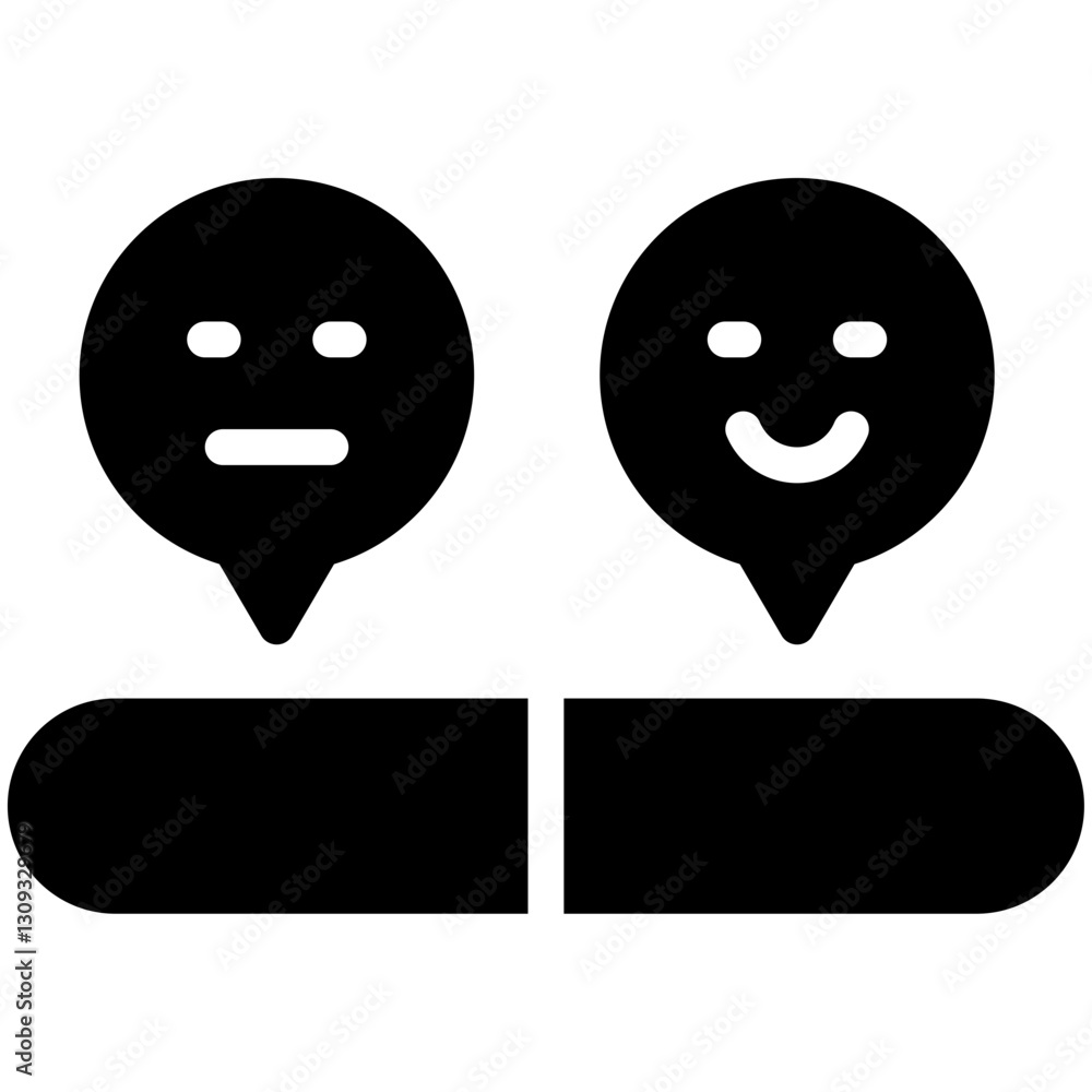 Obraz premium Customer Review solid icon