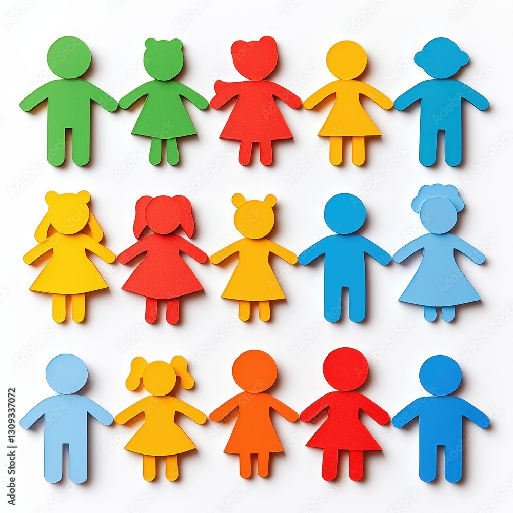 Family icon set cut out isolated on white background Family icon set cut out isolated on white background