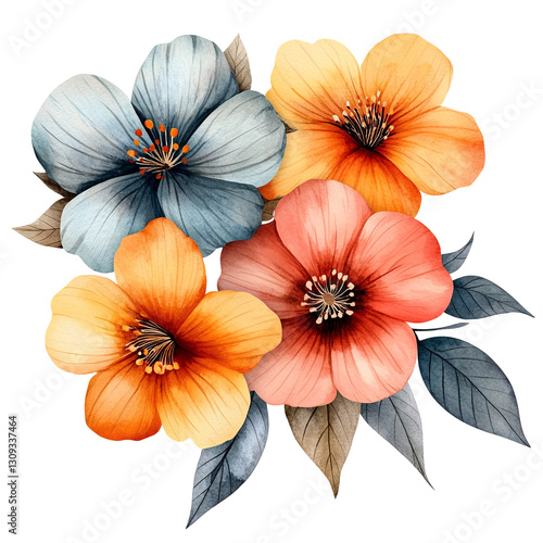 Wallpaper Mural A bouquet of flowers. Torontodigital.ca