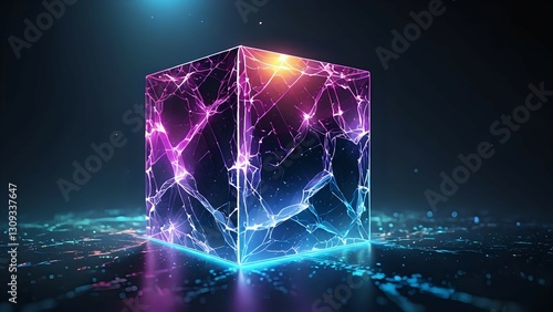 abstract background with glowing lights