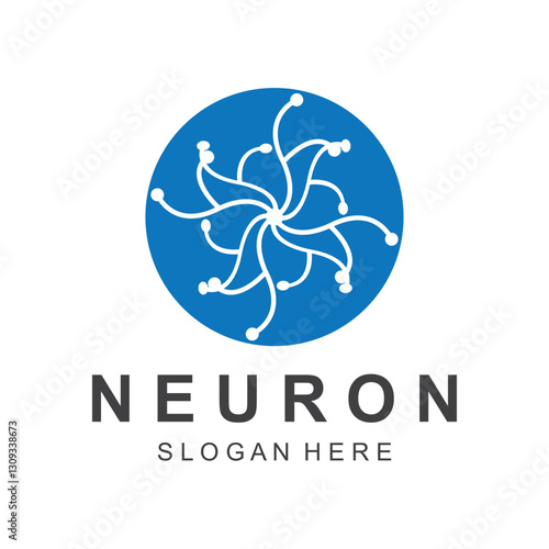 Neuron logo icon vector