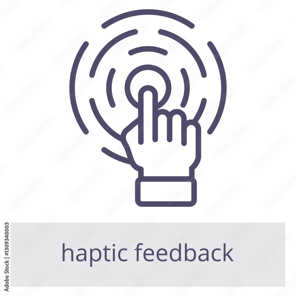 Haptic Feedback Icon Element For Design Graphic Haptic Feedback Icon Element For Design Graphic