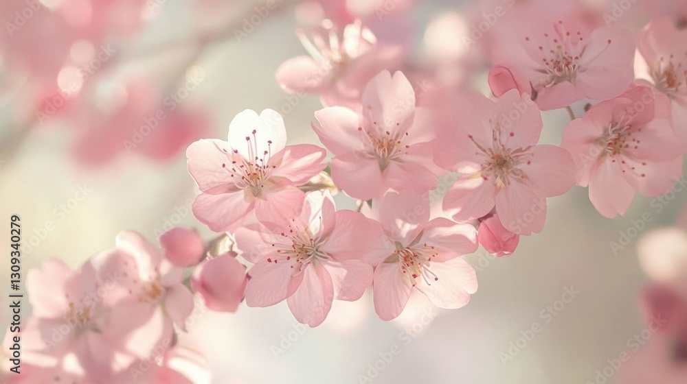 Delicate cherry blossoms in spring. Delicate cherry blossoms in spring.