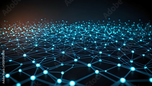 abstract technology particles background