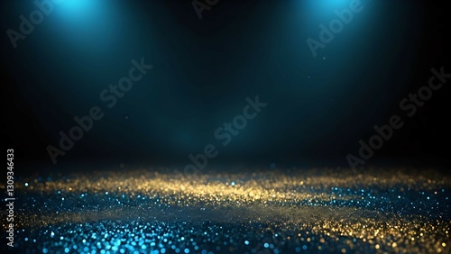 abstract blue background with particles