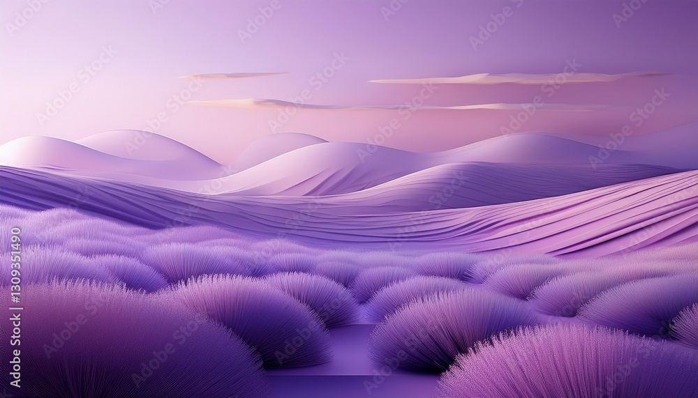 Fototapeta premium Serene Lavender Gradient. Minimalist pastel lavender & light violet blend. Elegant, subtle texture. Calming, peaceful background.