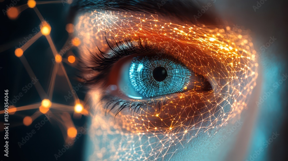 Quantumsecured biometric authentication system with photonic data layers, futuristic security Quantumsecured biometric authentication system with photonic data layers, futuristic security
