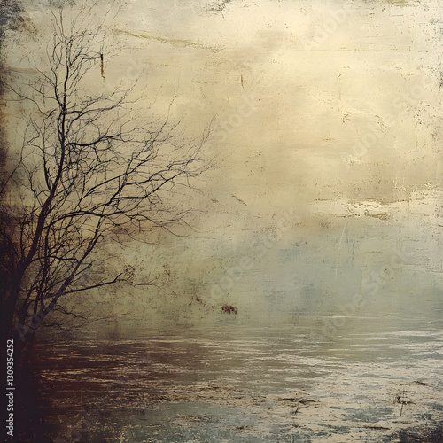 Serene landscape reflection tranquil lake nature scene autumn mood aerial view calm atmosphere for relaxation