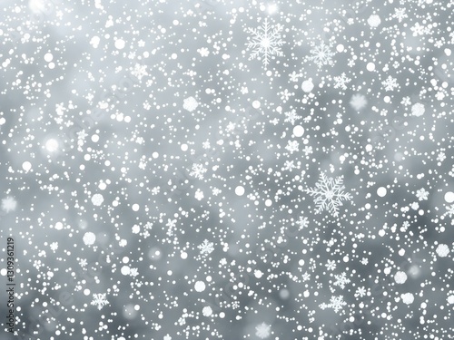 Wallpaper Mural Winter Wonderland Snowflakes: A captivating display of falling snowflakes, glistening in the winter light. Torontodigital.ca