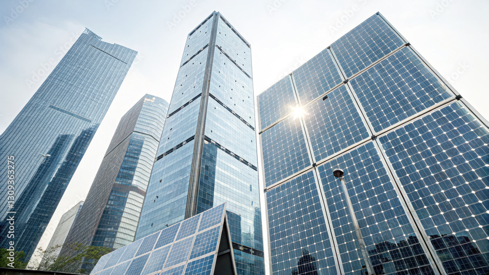 Sustainable energy efficiency urban skyscrapers and solar solutions Sustainable energy efficiency urban skyscrapers and solar solutions