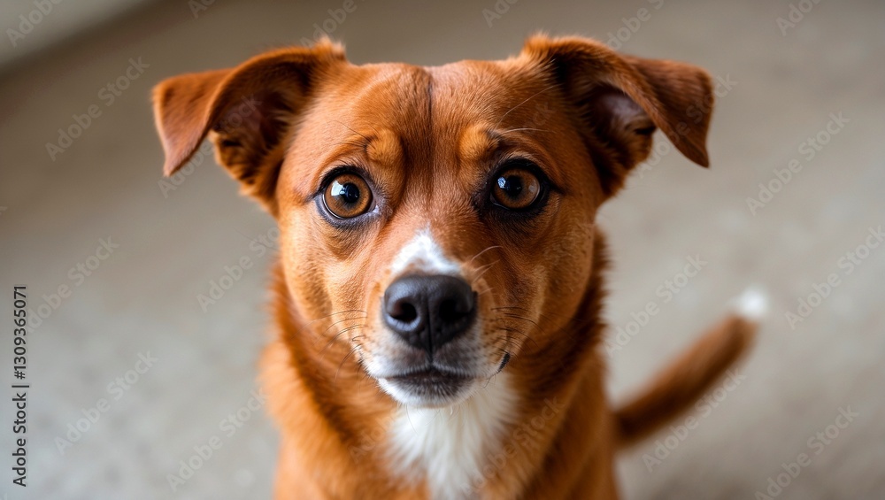 Charming brown dog with playful personality and expressive eyes Charming brown dog with playful personality and expressive eyes